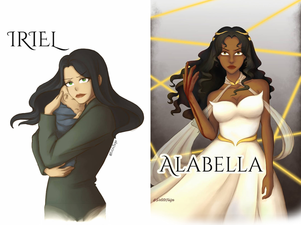 Fan art of Iriel and Alabella
